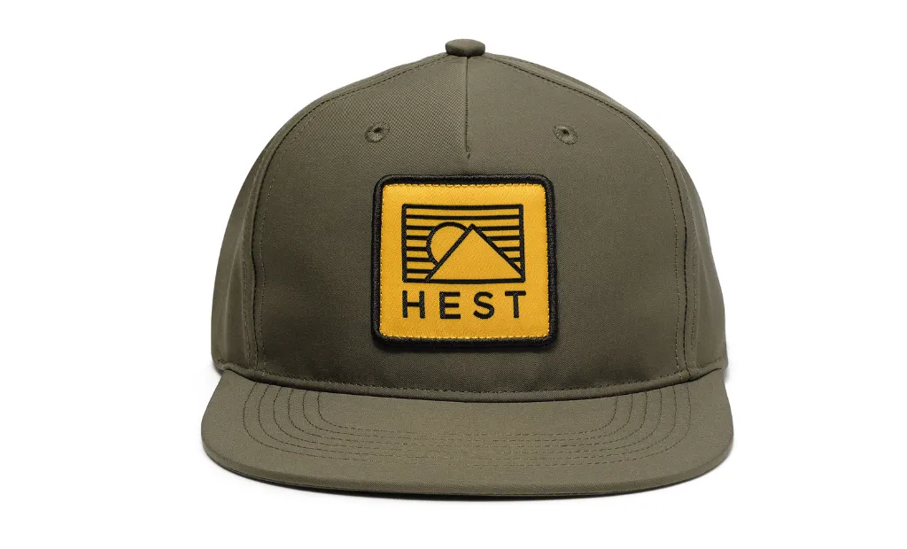 Hest Field Cap Pet groen snapback