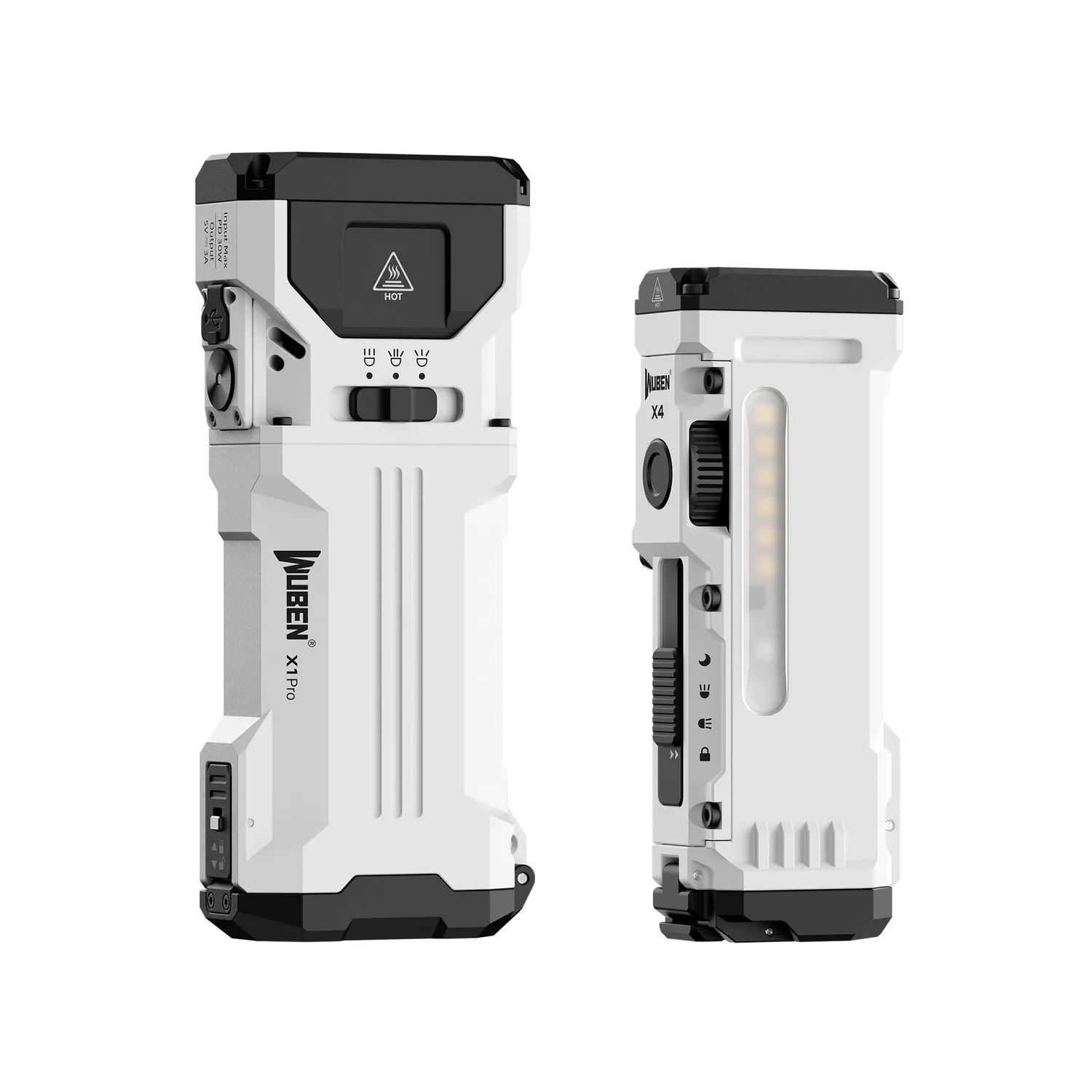 Wuben X1Pro zaklamp bundel X1Pro Black + X4 Black