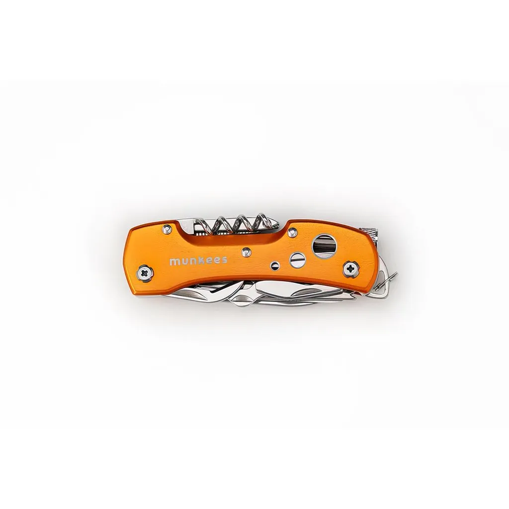 Munkees zakmes LED 15 functies oranje 120 gram