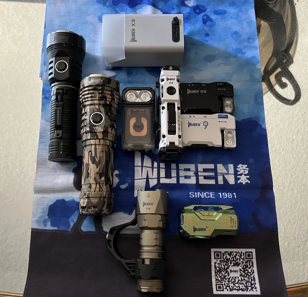 Wuben Lightok X3 Owl zaklamp rood wit licht