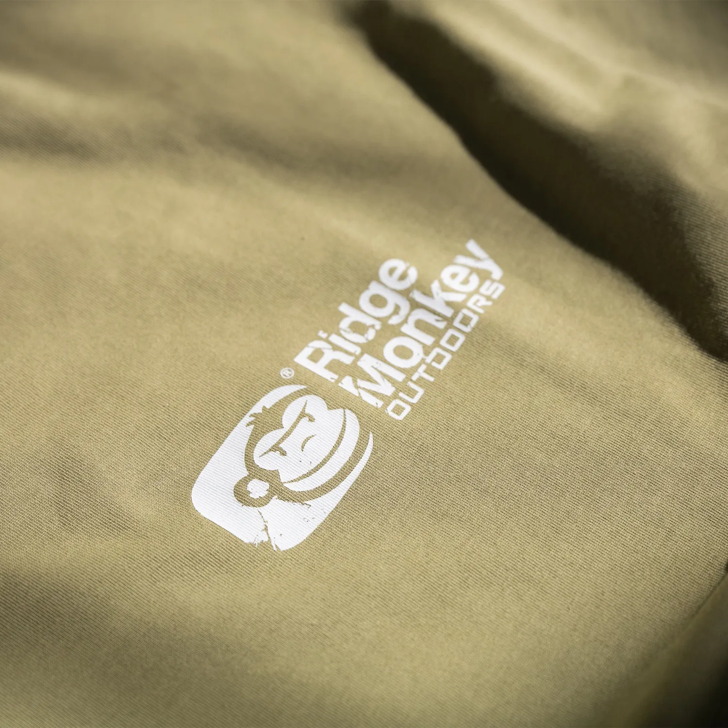 RidgeMonkey Dispersion Lounge T-shirt Heren Khaki katoenmix