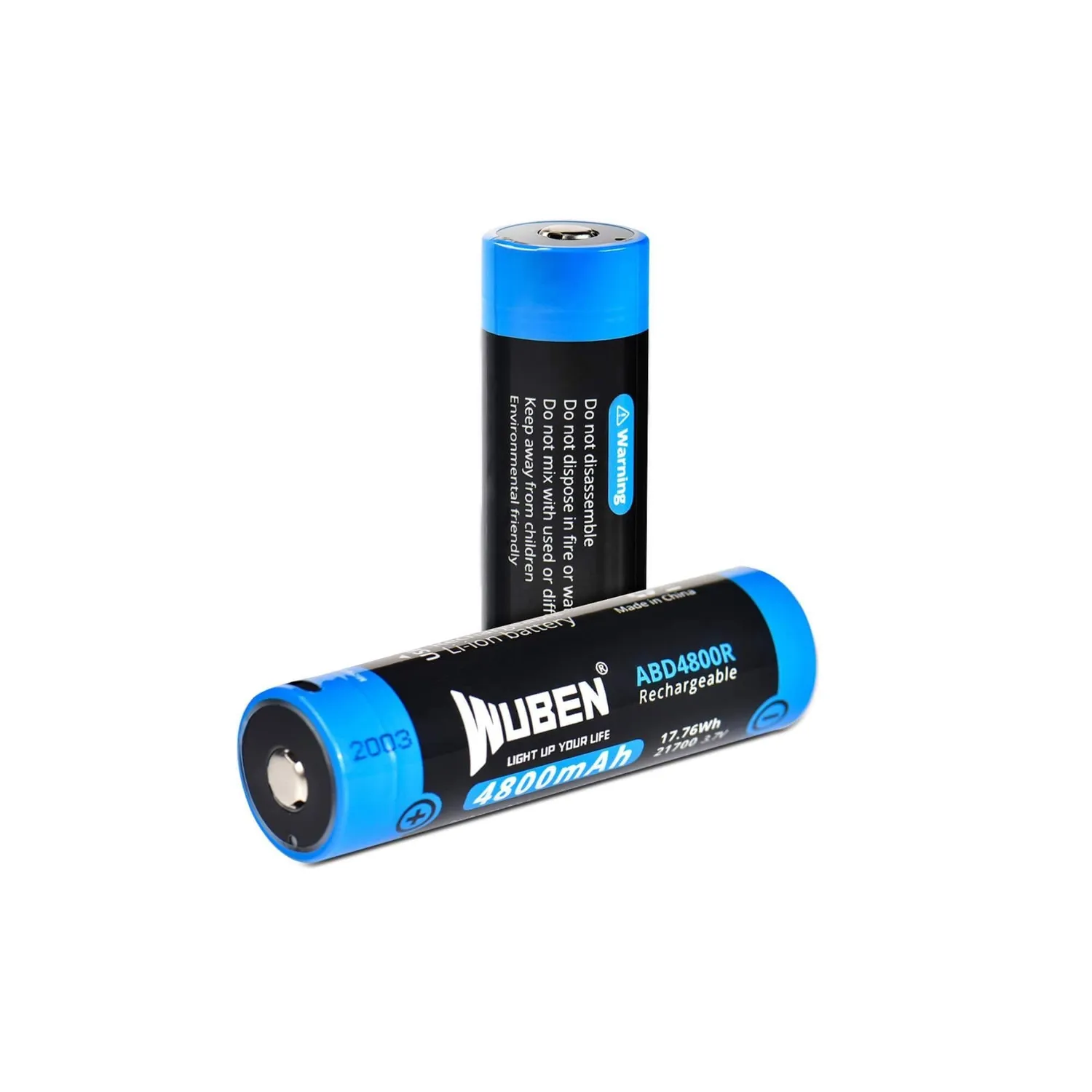 Wuben ABD4800R batterij 21700 4800 mAh type-C