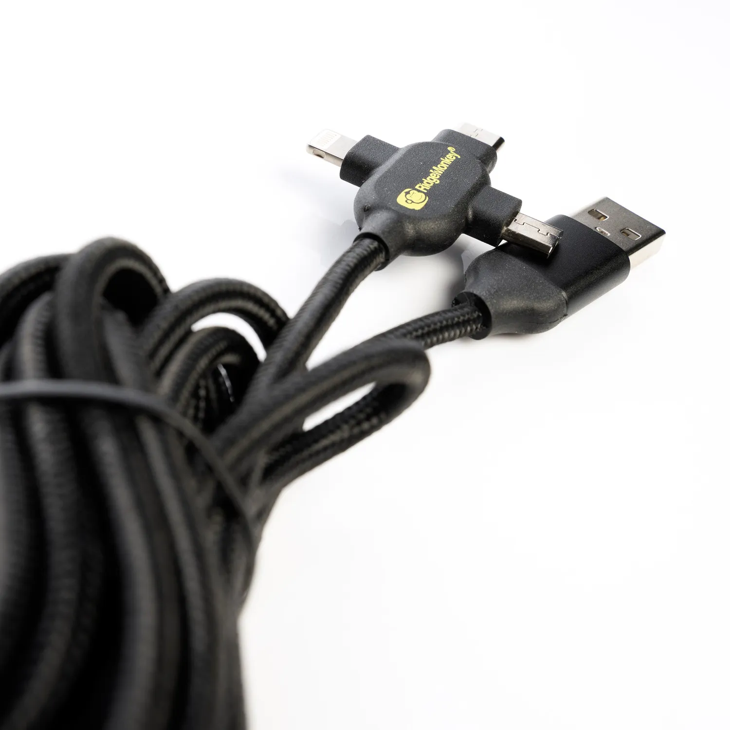 RidgeMonkey Vault Multi-Out Kabel 1m 3-in-1 gevlochten