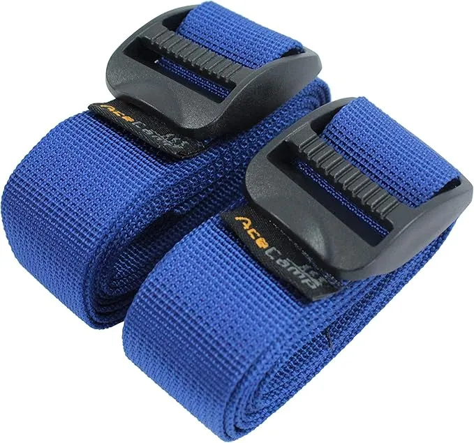 AceCamp kofferriem blauw 2-pack 120 cm polyester