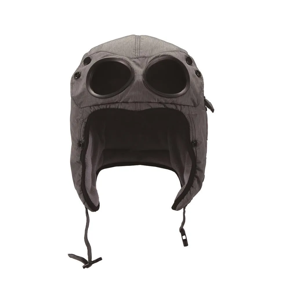 Action Fox Goggle skimuts met bril fleece zwart 58 cm