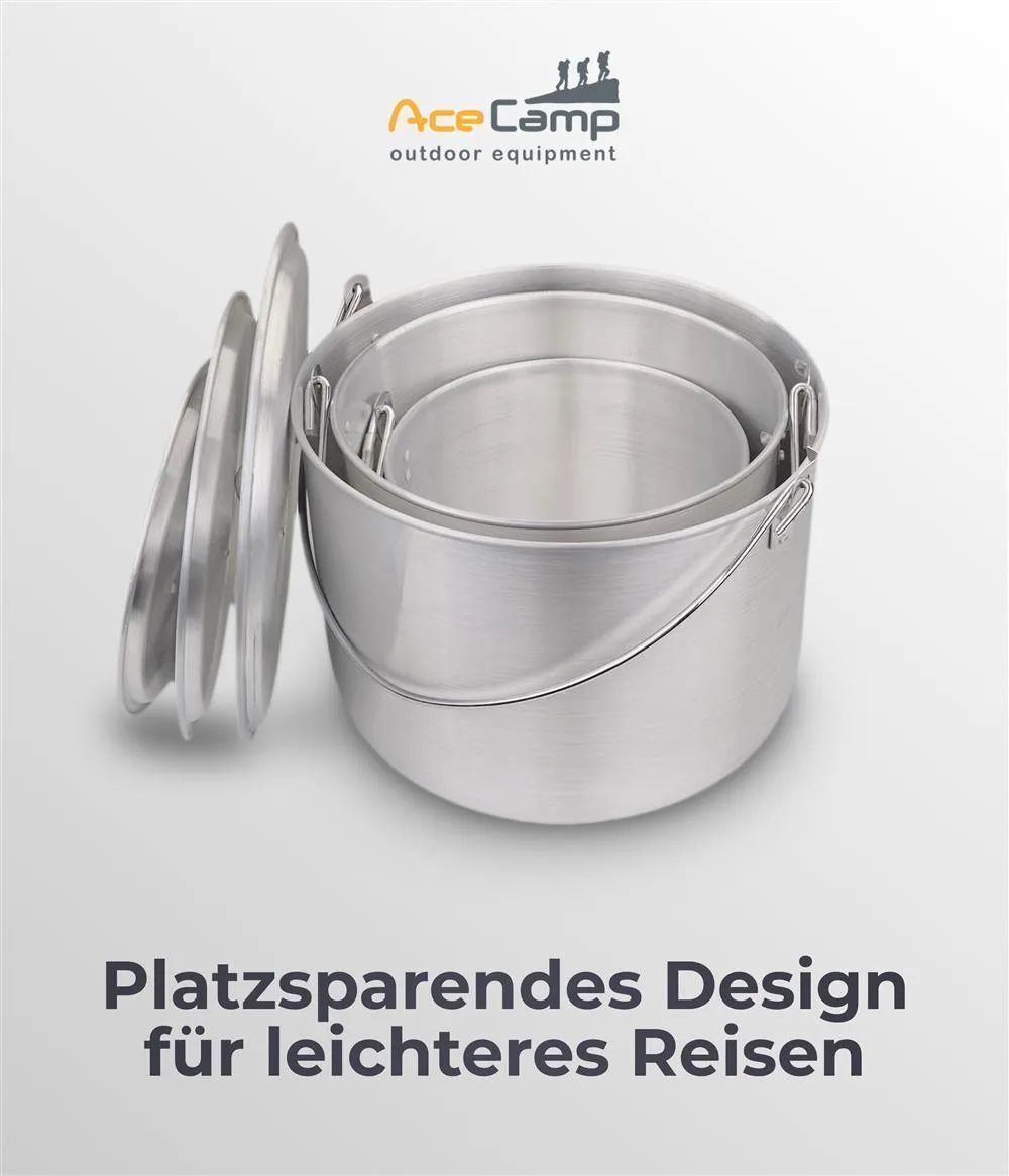 Munkees AceCamp kookpot 4 liter aluminium