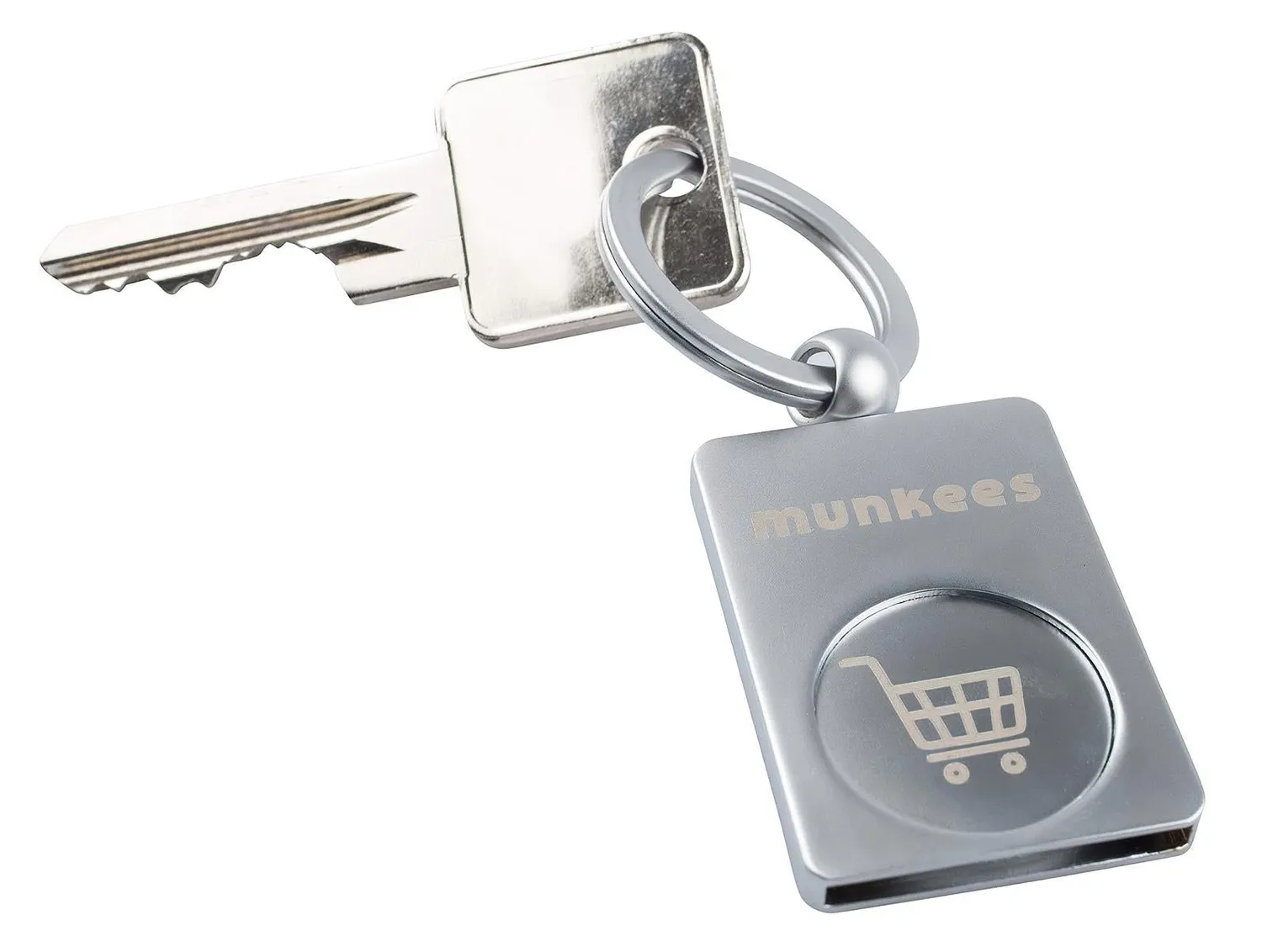 Munkees winkelwagenchip met sleutelhanger 1 stuk