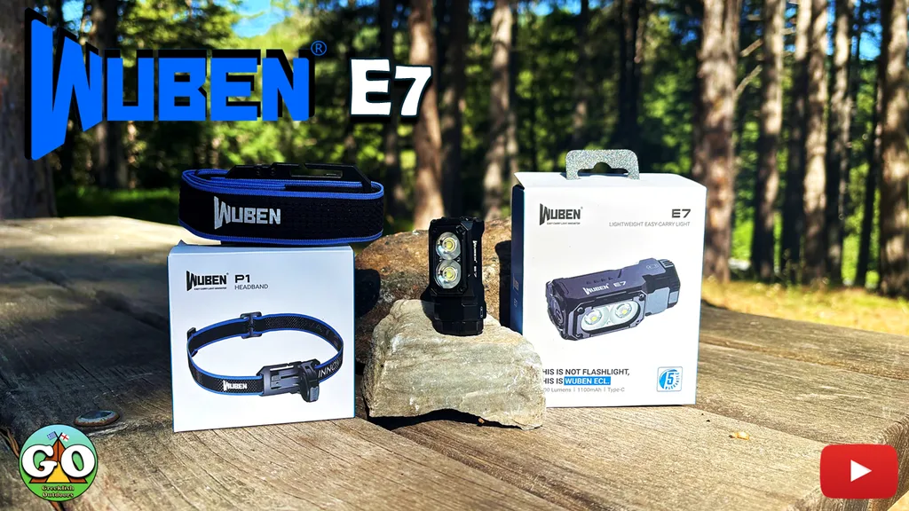Wuben E7 hoofdlamp 1800 lumen zwart 6500K 80 gram
