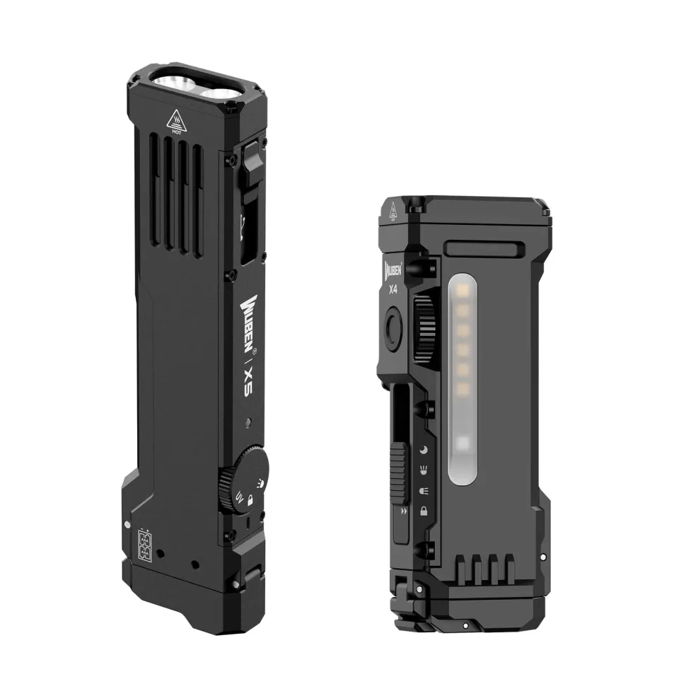 Wuben X5 Black + X4 Black zaklampen bundel zwart