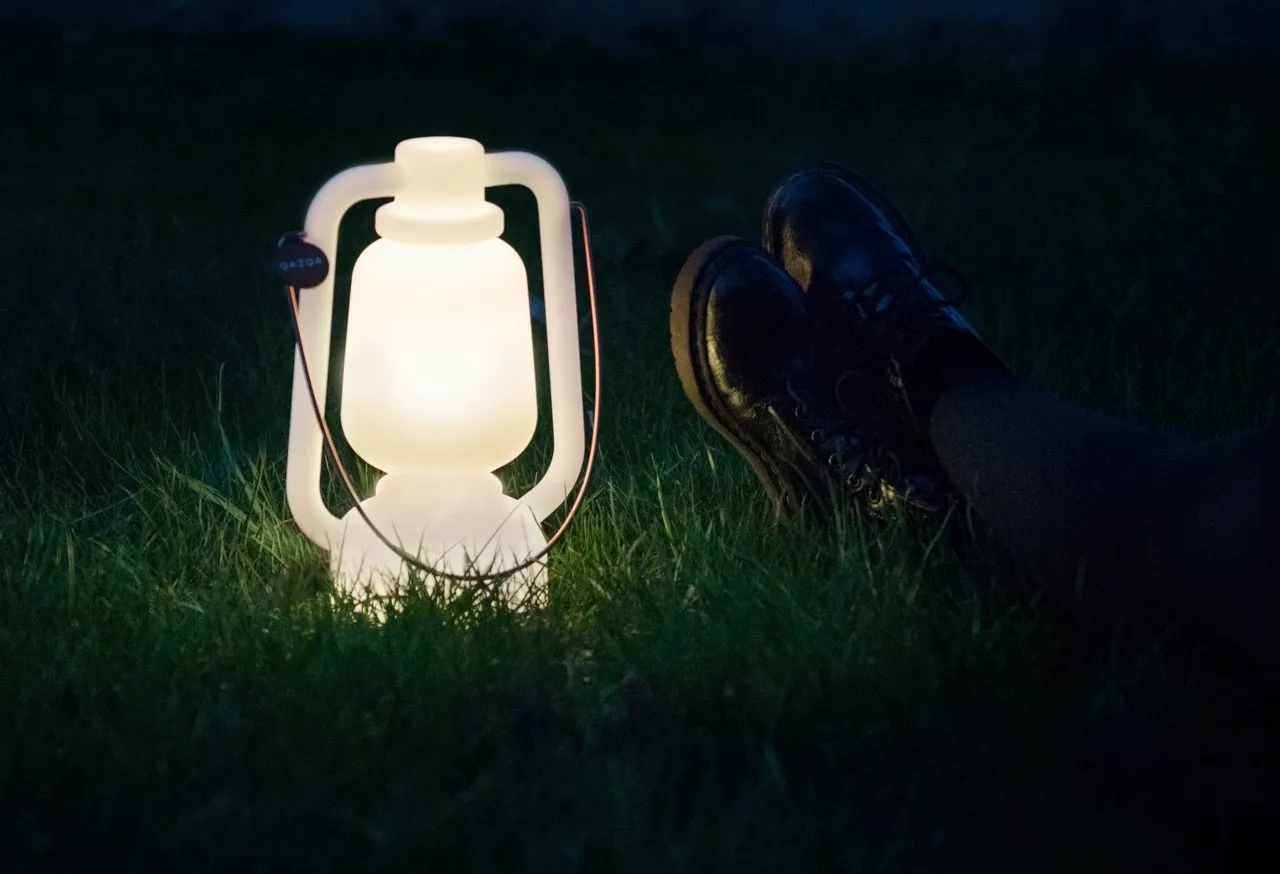 Caravanity Storm outdoorlamp oplaadbaar wit 30cm