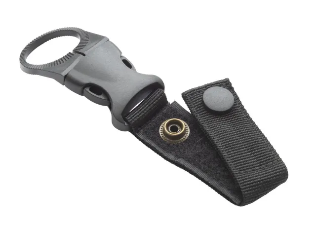 Munkees flessenhouder sleutelhanger zwart nylon