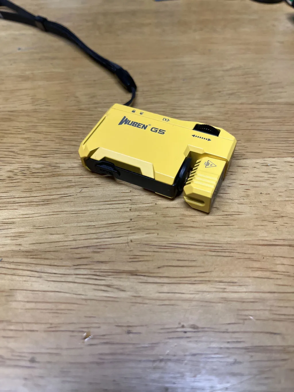 Wuben G5 sleutelhanger zaklamp 400 lumen oplaadbaar