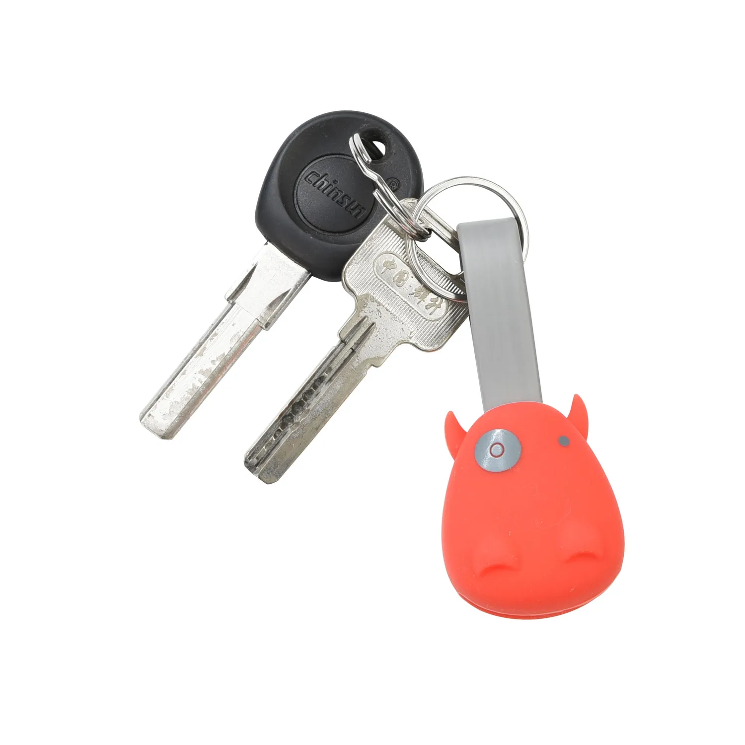 Munkees Hippo sleutelhanger USB-C kabel blauw
