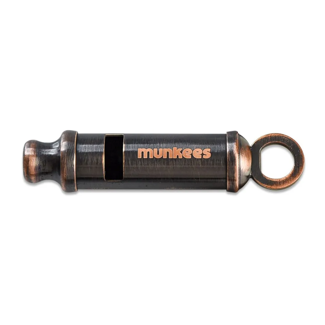 Munkees Bobby Noodfluitje Aluminium met Ring