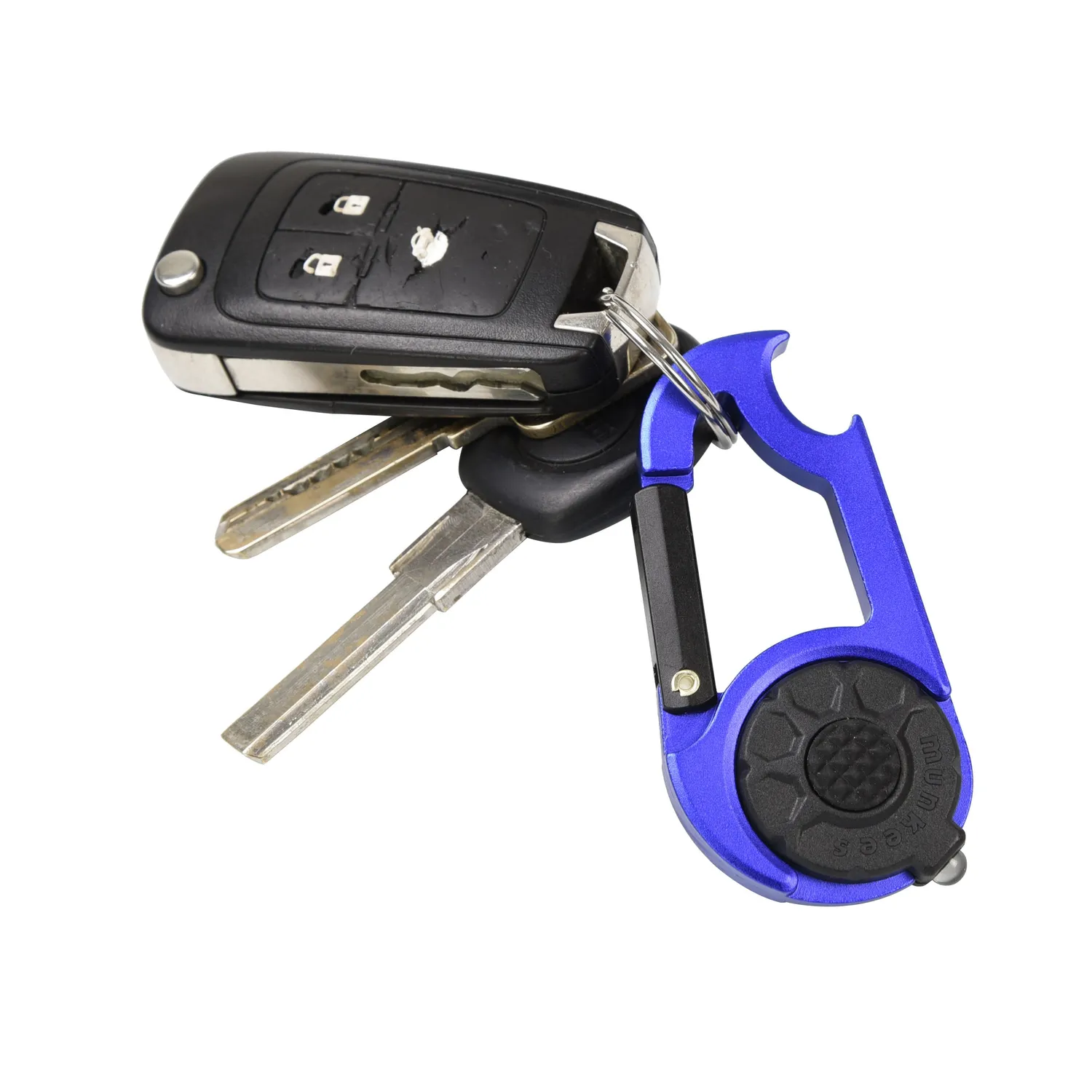 Munkees karabiner met LED en flessenopener zakformaat