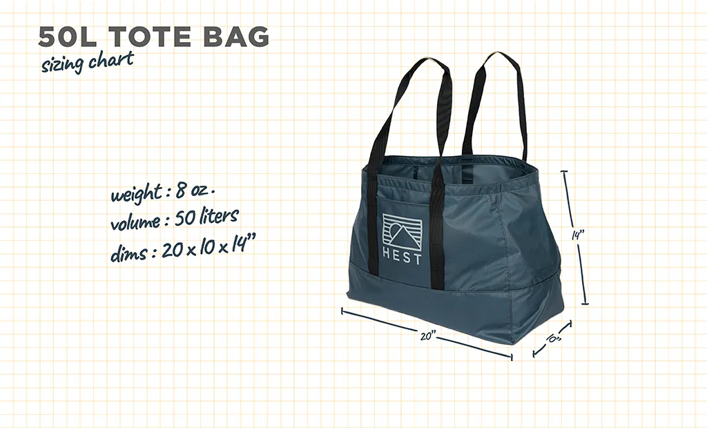 Hest Tote 50 kampeertas 50L waterdicht