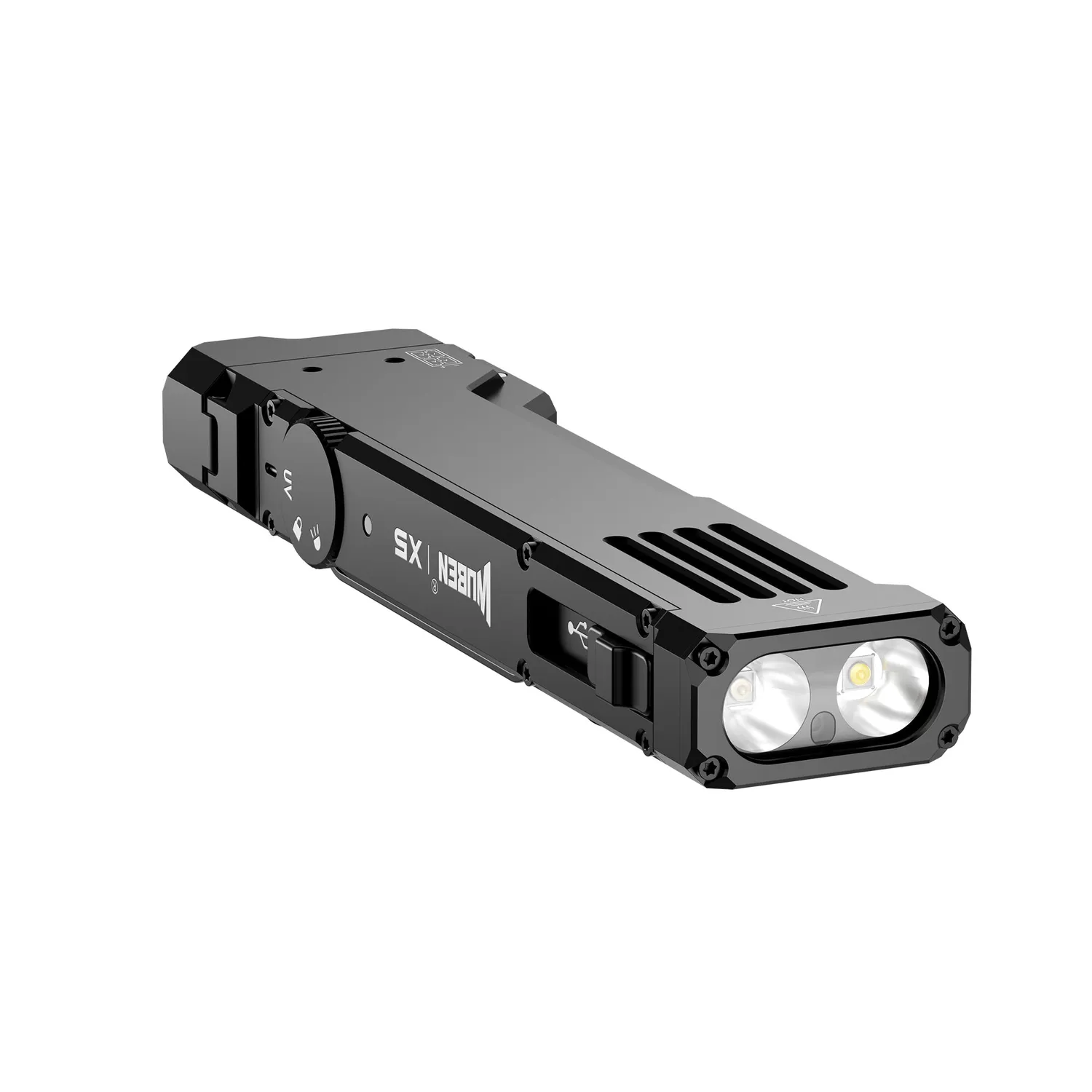 Wuben X5 zaklamp EDC zwart 1300 lumen 3-in-1