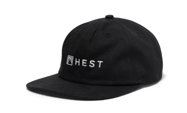 Hest Camp Cap pet zwart snapback katoen