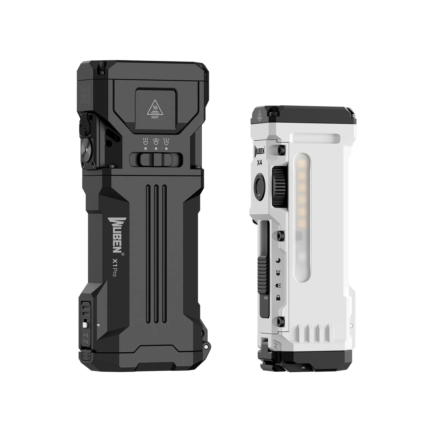 Wuben X1Pro zaklamp bundel X1Pro Black + X4 Black