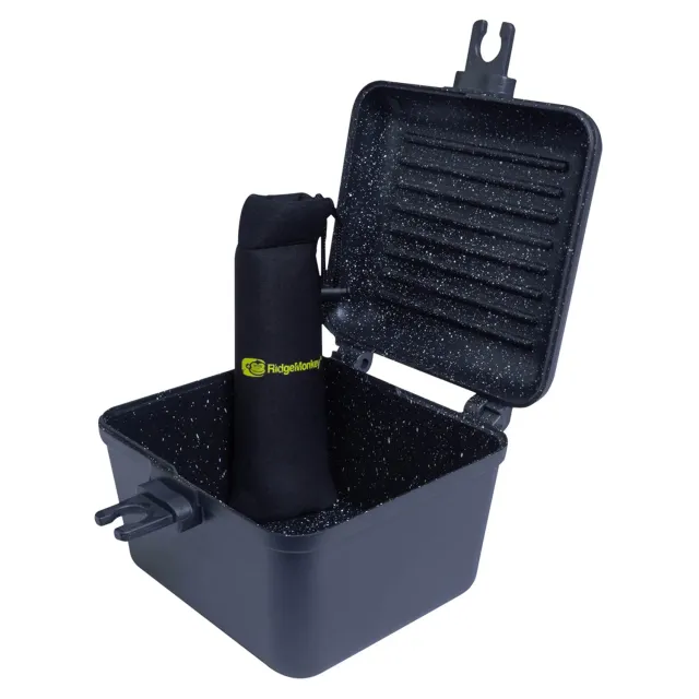 RidgeMonkey Connect Deep Pan Griddle pannenset Granite