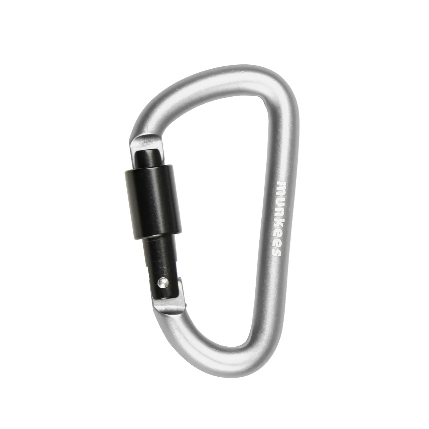 Munkees karabiner met schroefsluiting 8 mm aluminium