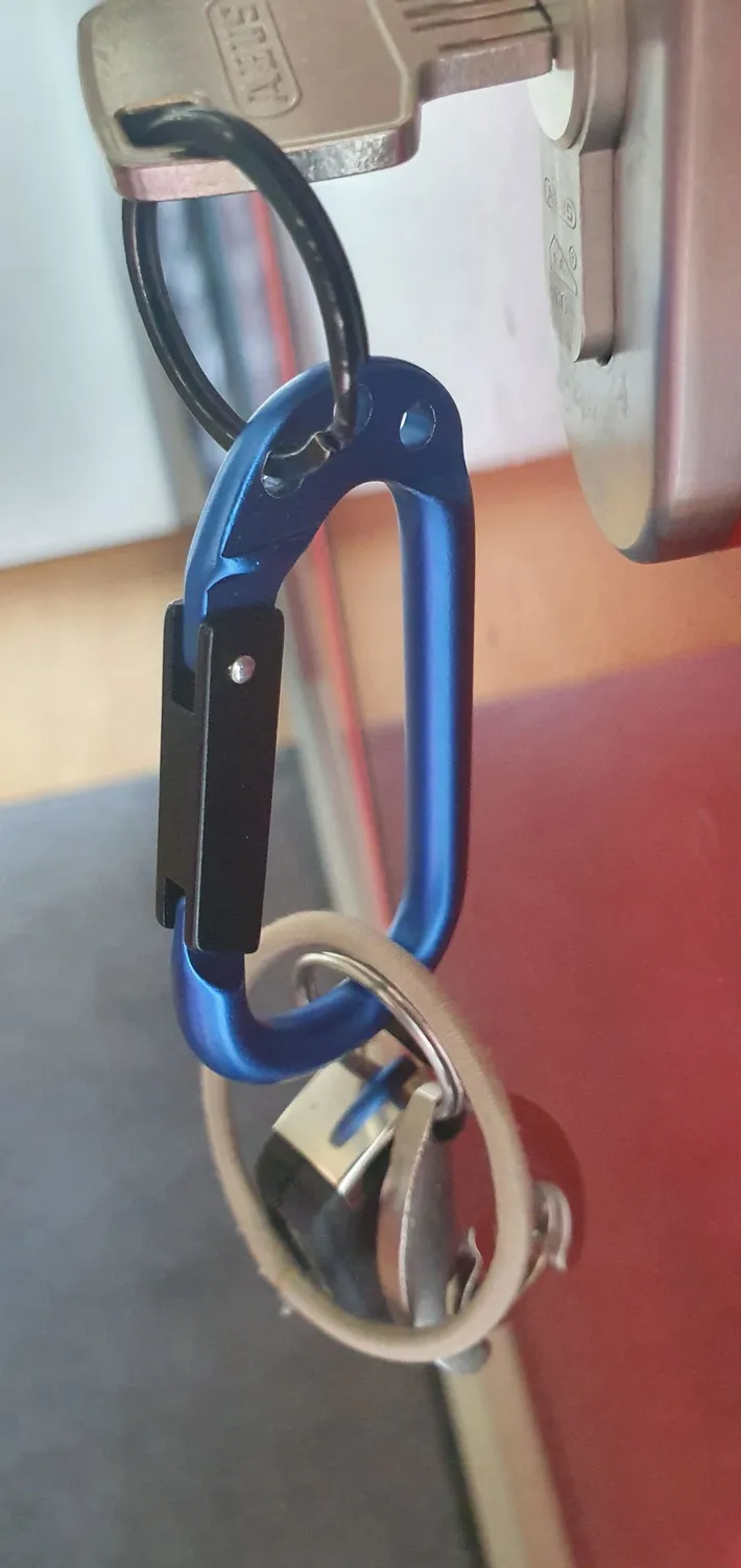 Munkees karabiner sleutelhanger aluminium 3 ringen