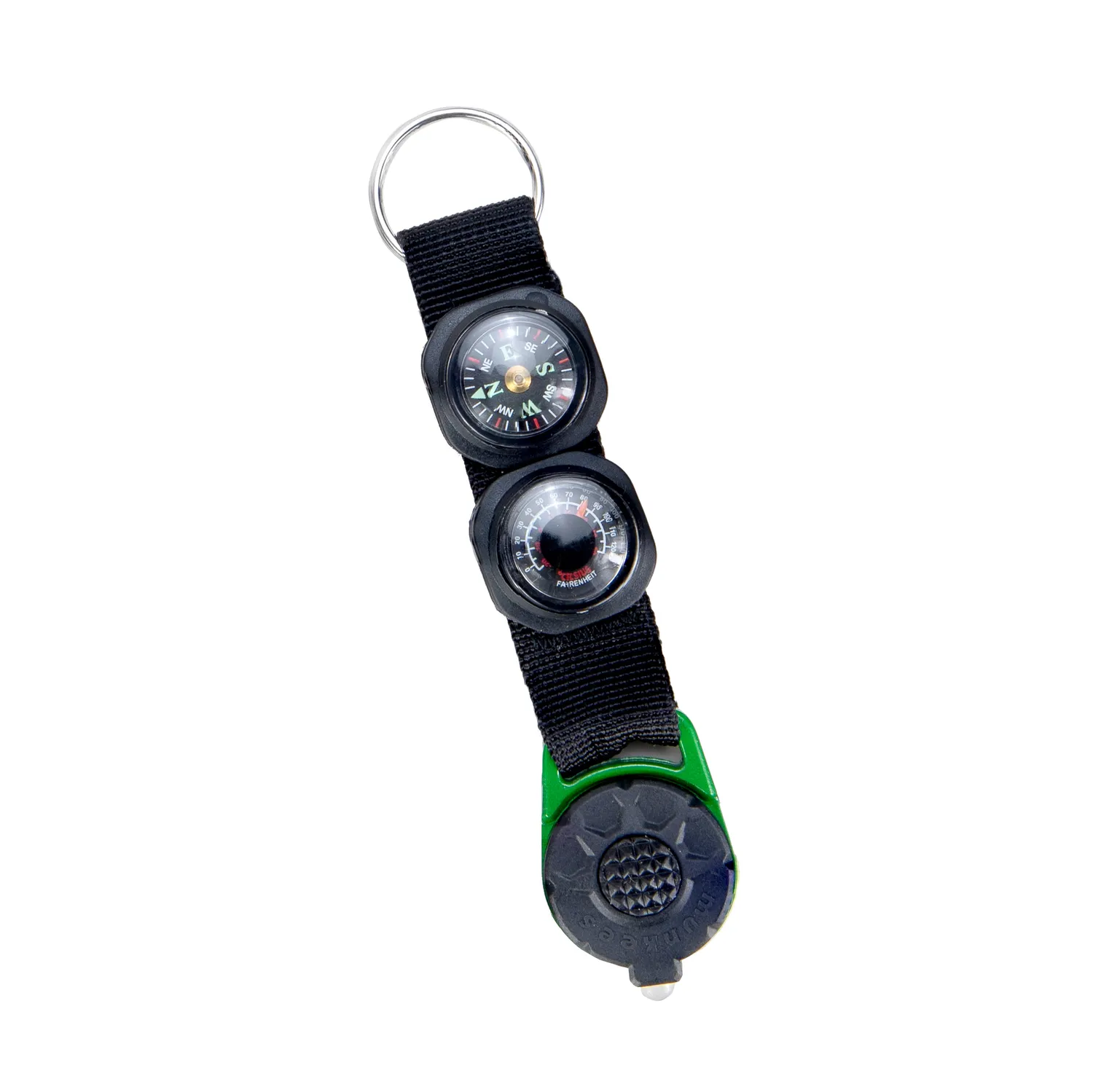 Munkees sleutelhanger met LED-lampje aluminium