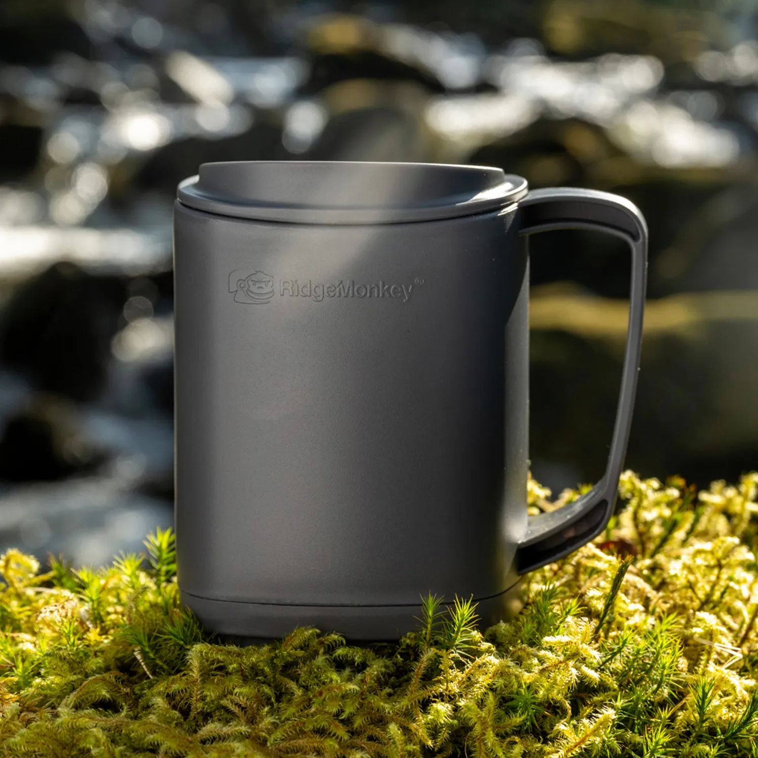 Ridgemonkey ThermoMug thermomok grijs met drinkdeksel