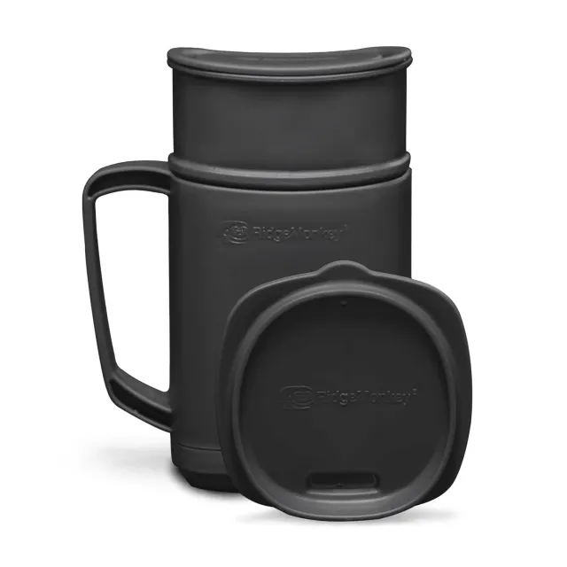 RidgeMonkey ThermoMug DLX Brew Set Beker 400ml grijs