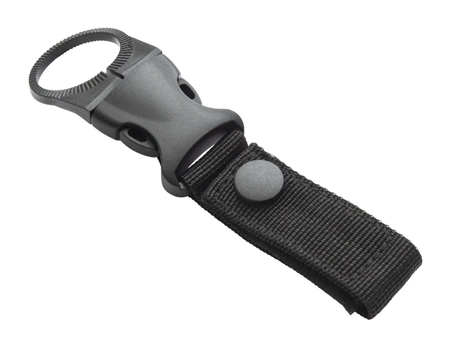 Munkees flessenhouder sleutelhanger zwart nylon