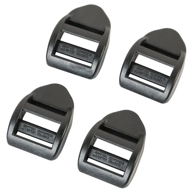 AceCamp Ladderlock gespen zwart 20 mm 2 stuks