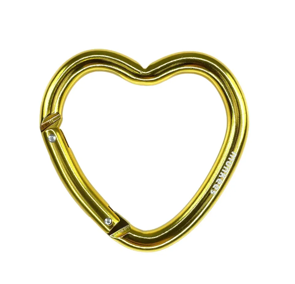 Munkees Hart Karabijnhaak II Goud 6 cm Aluminium