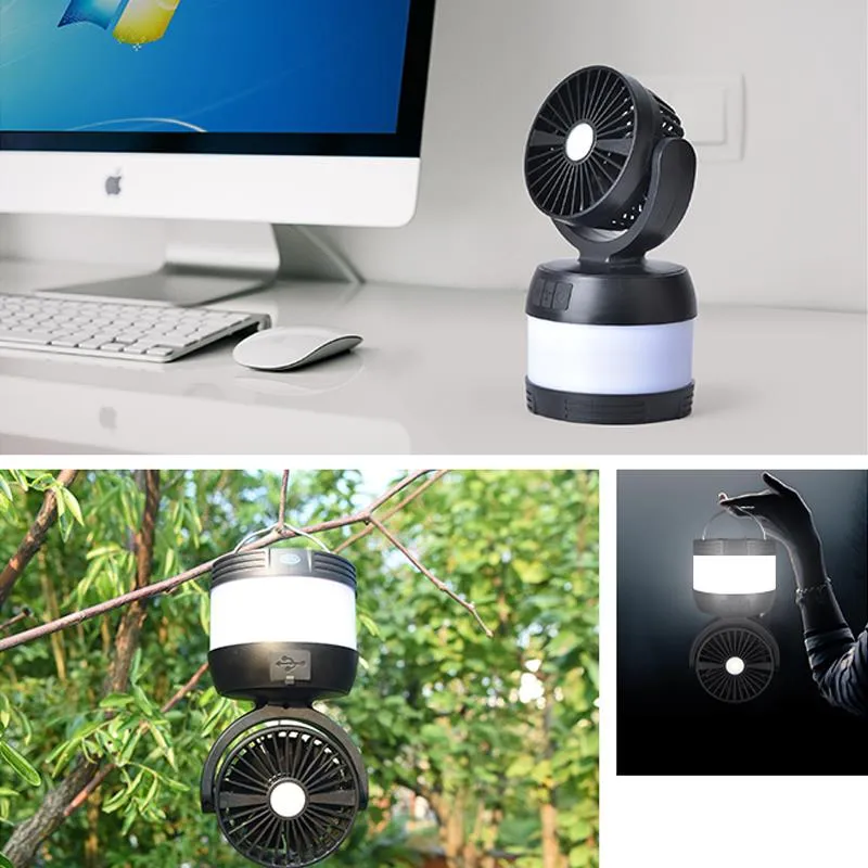 AceCamp Notos Ventilatorlamp LED 220 lumen met powerbank