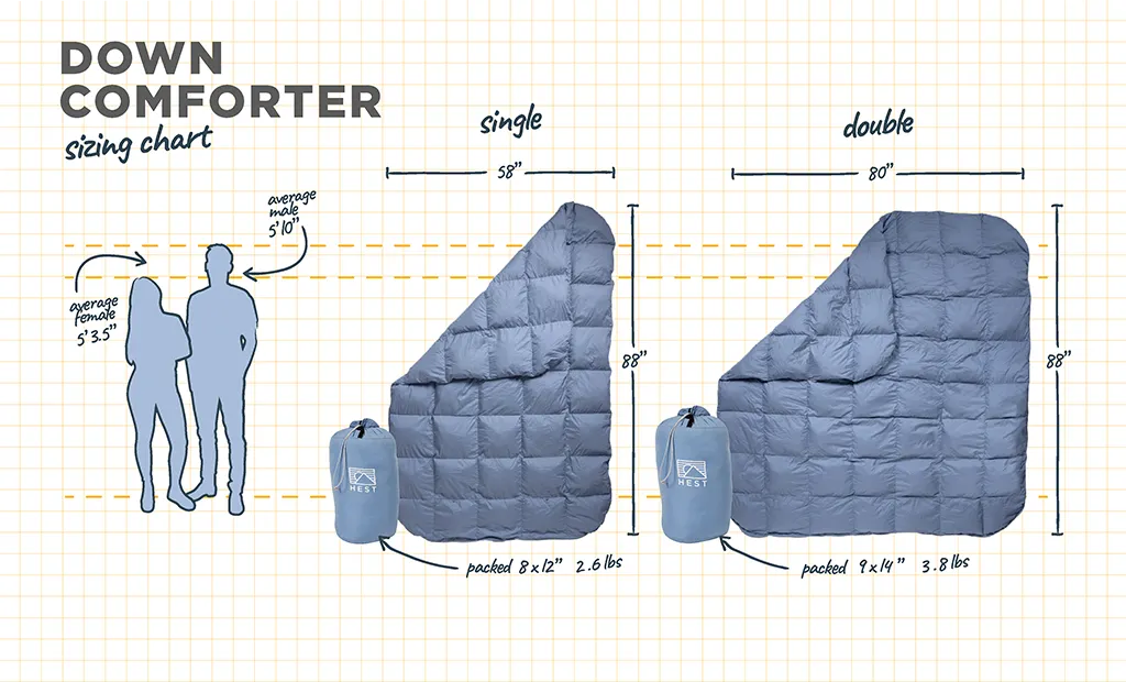 Hest Down Comforter donsdeken single hydrofoob