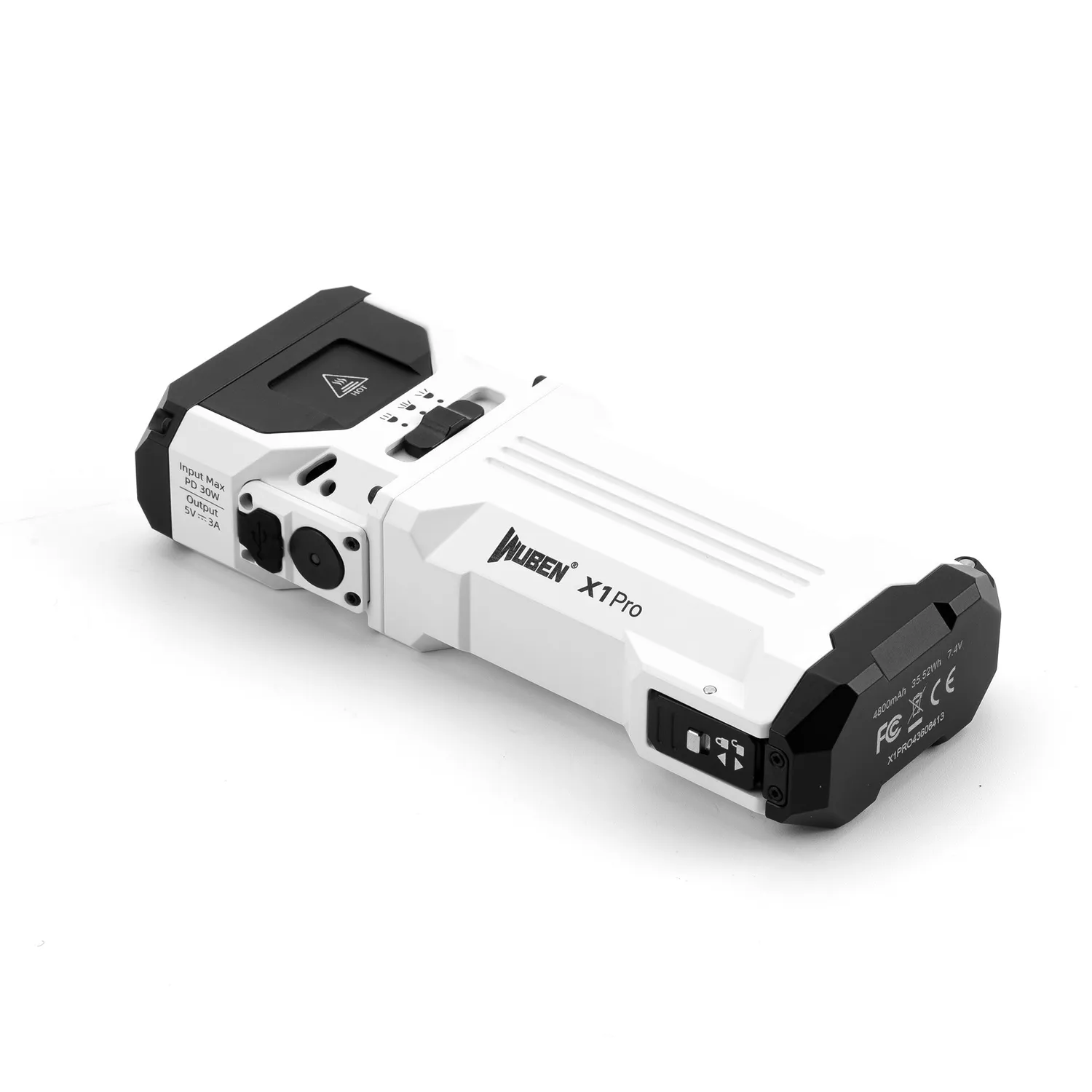 Wuben X1Pro EDC Zaklamp Zwart 12300 Lumen