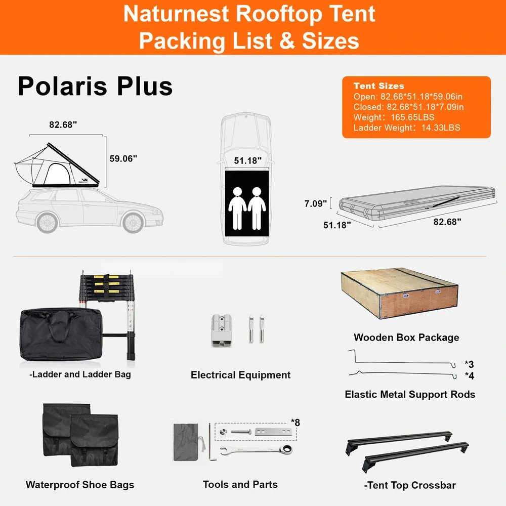 Naturnest Polaris Plus daktent hardshell 2-3 pers