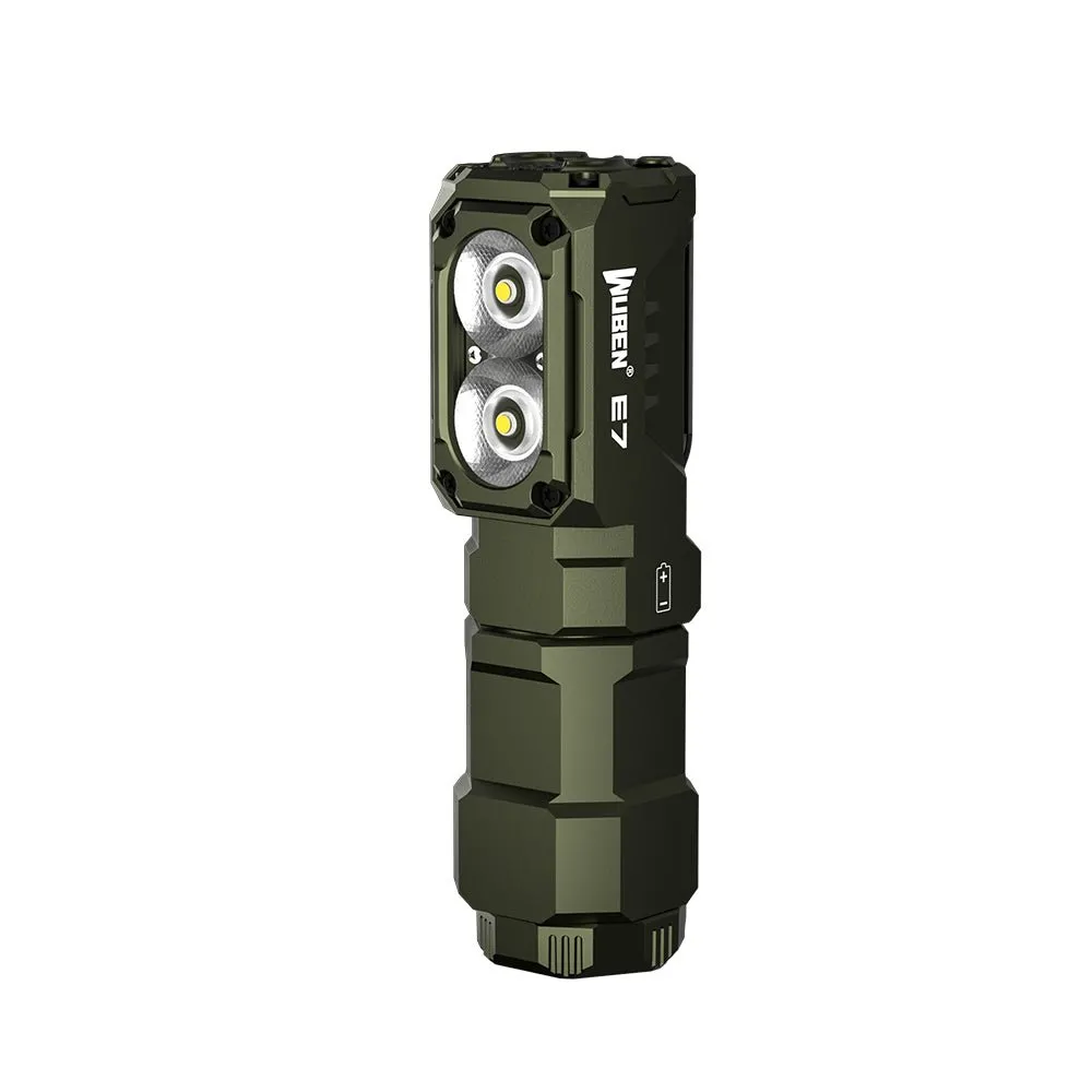 Wuben E7 hoofdlamp 1800 lumen zwart 6500K 80 gram