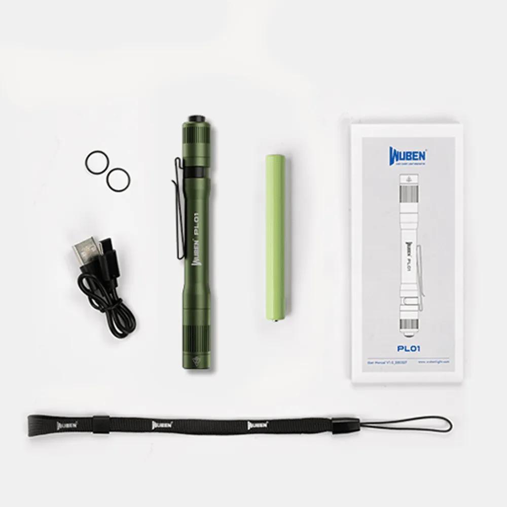 Wuben PL01 Pen Zaklamp Groen Waterdicht