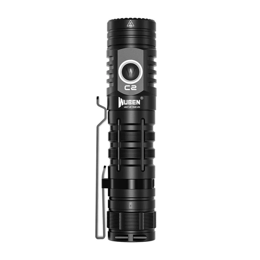 Wuben C2 zaklamp 2000 lumen powerbank IP68