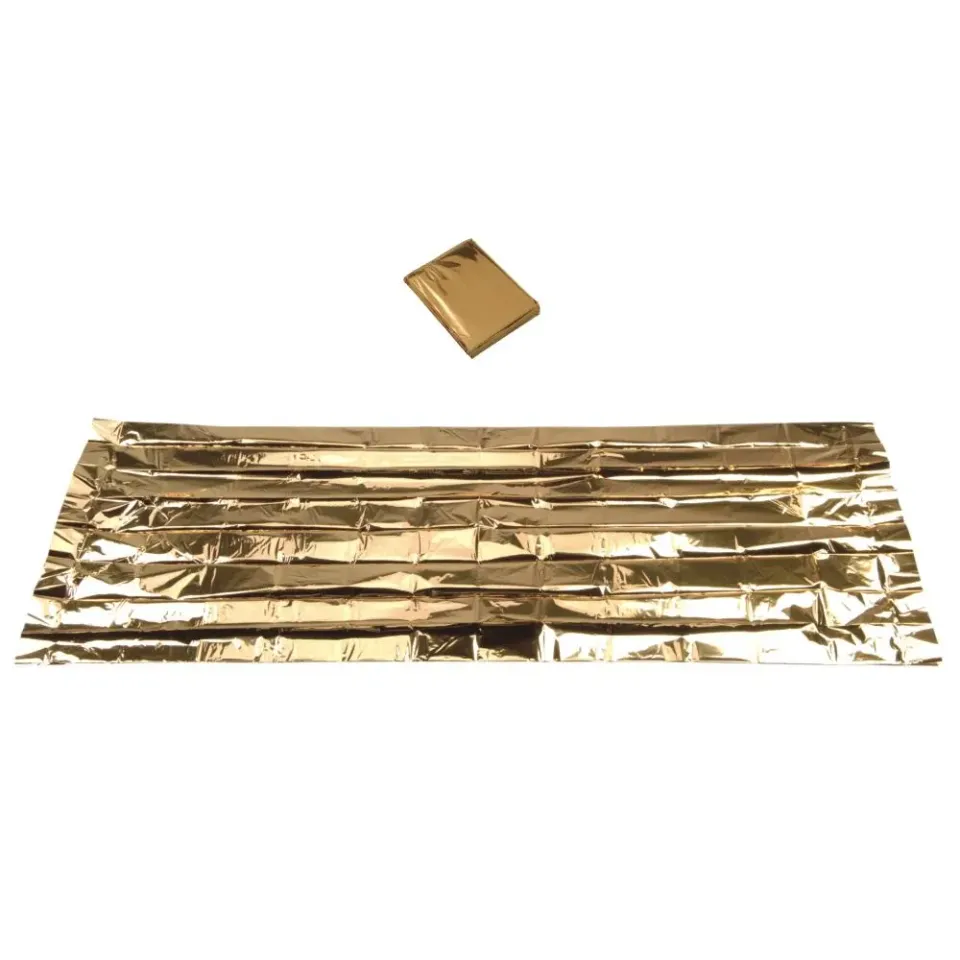 Munkees reddingsdeken goud 210x130 warmtereflecterend