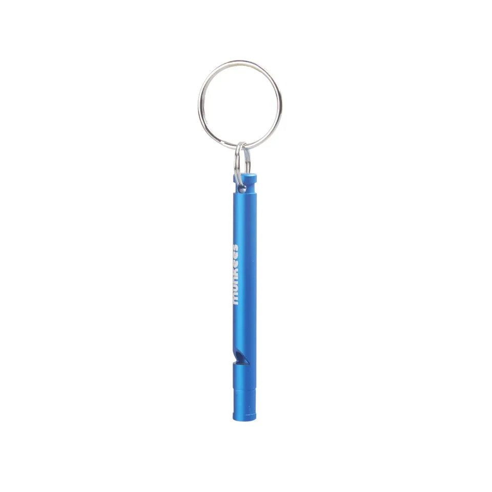 Munkees Signaalfluitje sleutelhanger aluminium 5,5 cm signaal