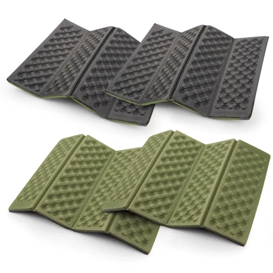 AceCamp Thermo zitkussen 40x30 cm groen 2 stuks