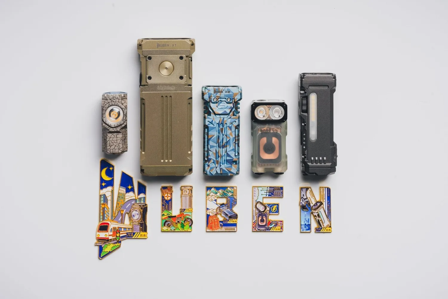 Wuben Gift Box zaklamp set X1 X0Ti X2Ti X3 X4