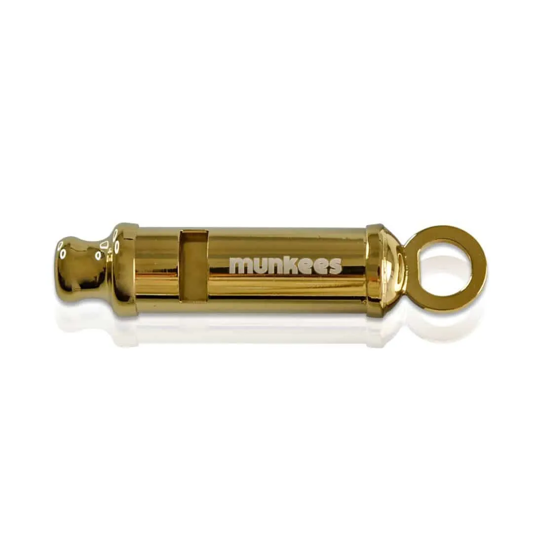 Munkees Bobby Noodfluitje Aluminium met Ring
