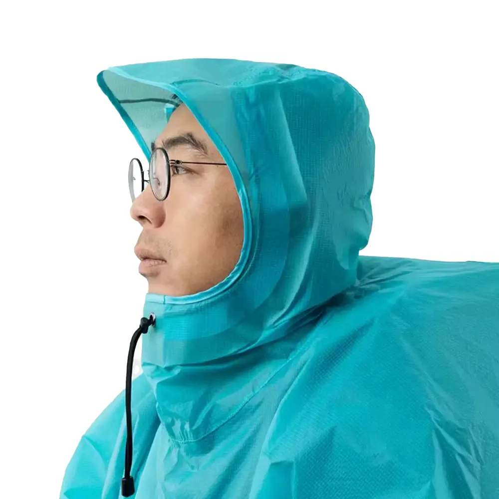 3F UL Gear Rain Poncho regenponcho met rits waterdicht
