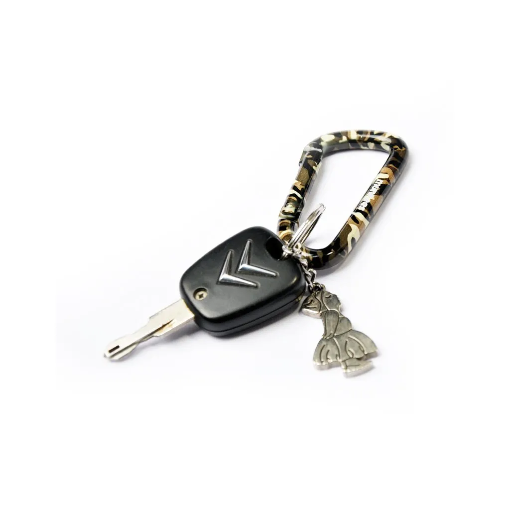 Munkees Karabiner Dessert Camo schroefsluiting