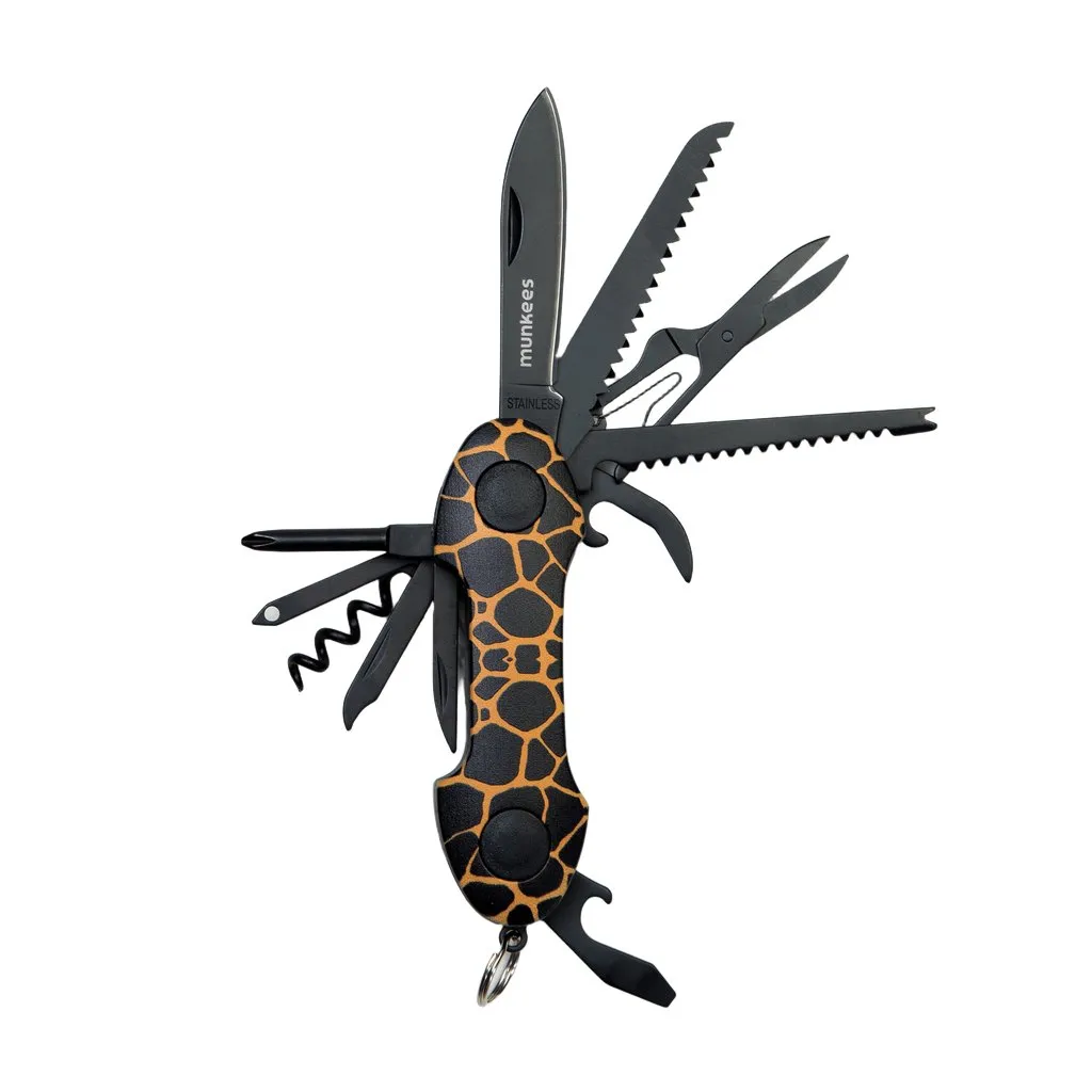 Munkees Giraffe 15-functies zakmes multitool