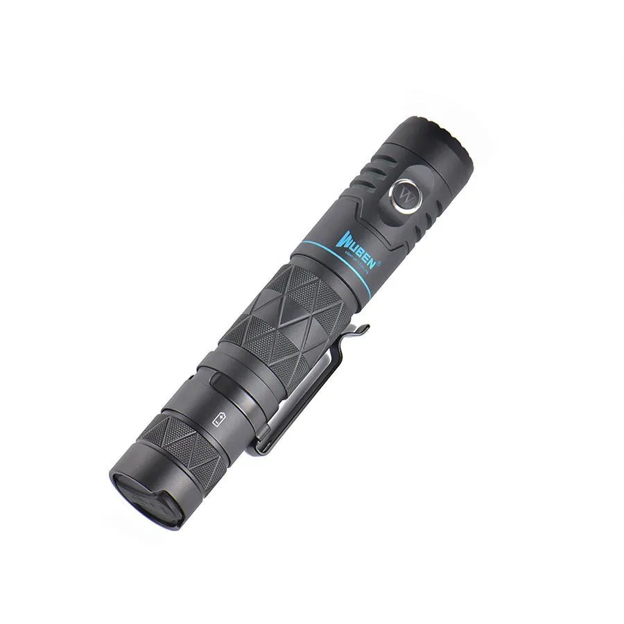 Wuben E12R 1200 Lumen Zaklamp Zwart Powerbank