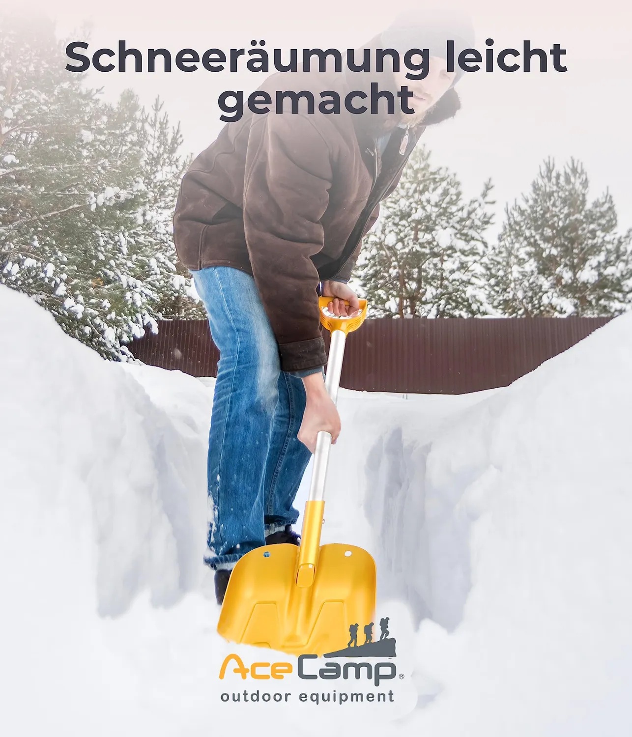 AceCamp sneeuwschep aluminium opvouwbaar 525 g