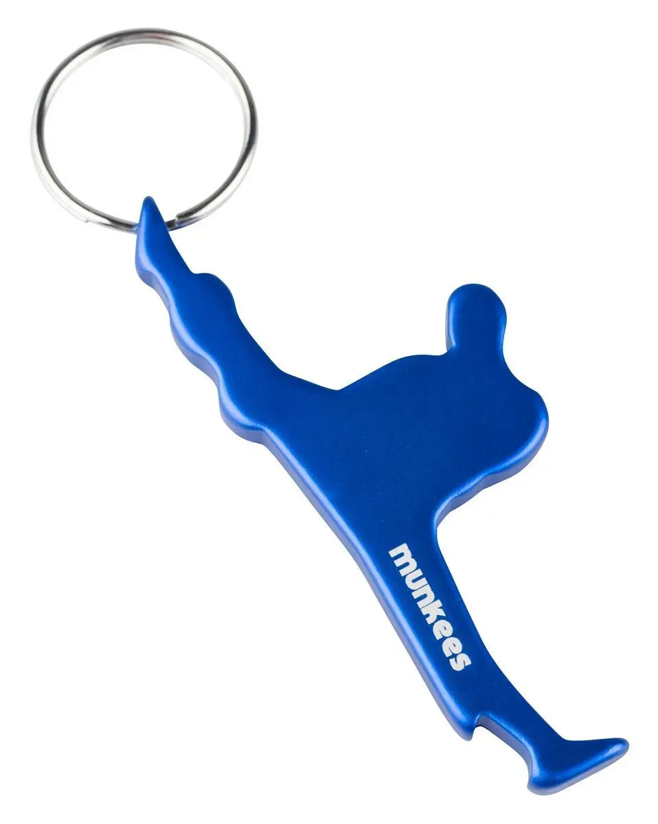 Munkees Vechtsporter Sleutelhanger Flessenopener Blauw
